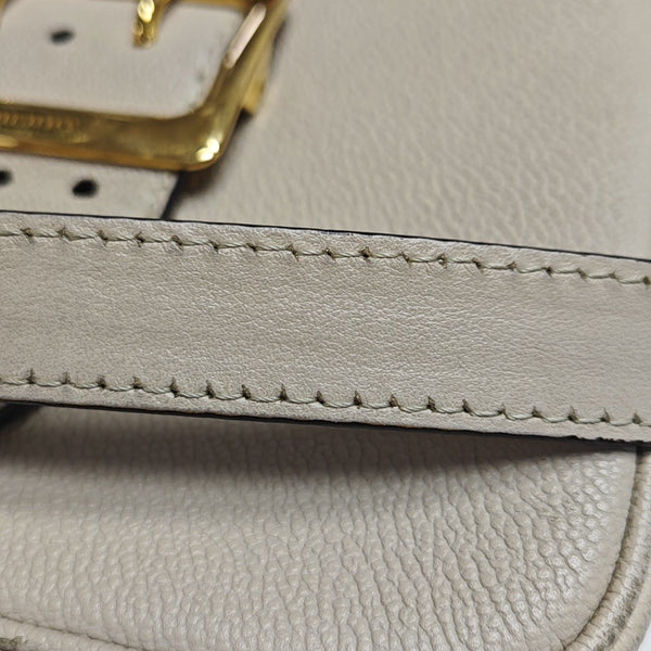 Buckle Calfskin Beige