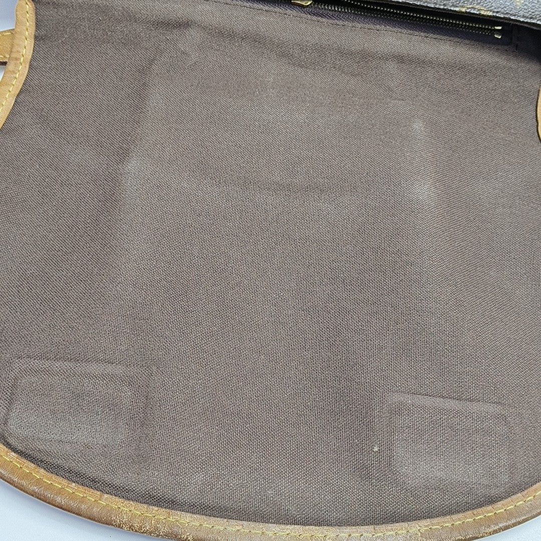 MENILMONTANT PM Monogram Coated Canvas Brown