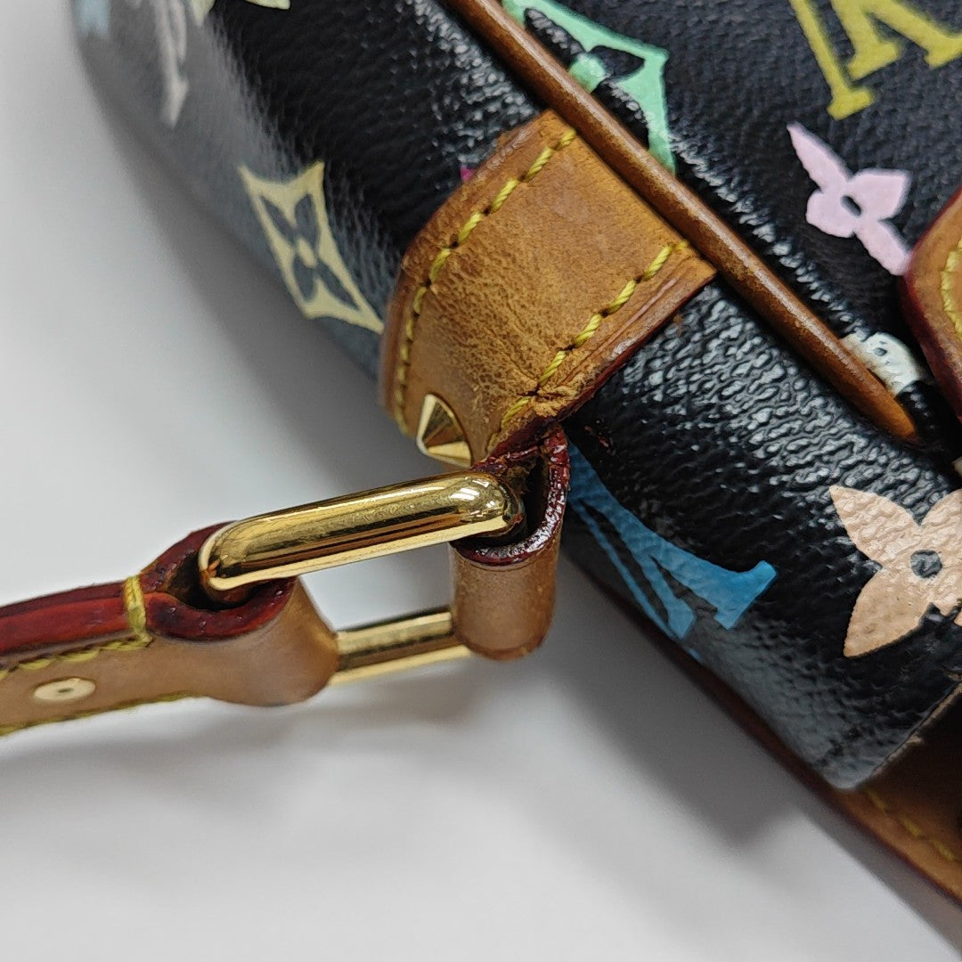 LV × TM SOLOGNE Monogram Coated Canvas Black