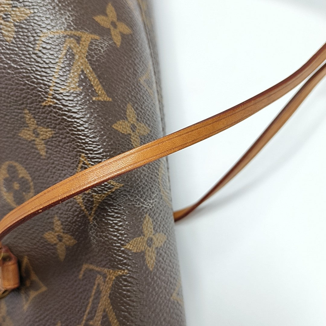 NEVERFULL GM Monogram Coated Canvas Brown