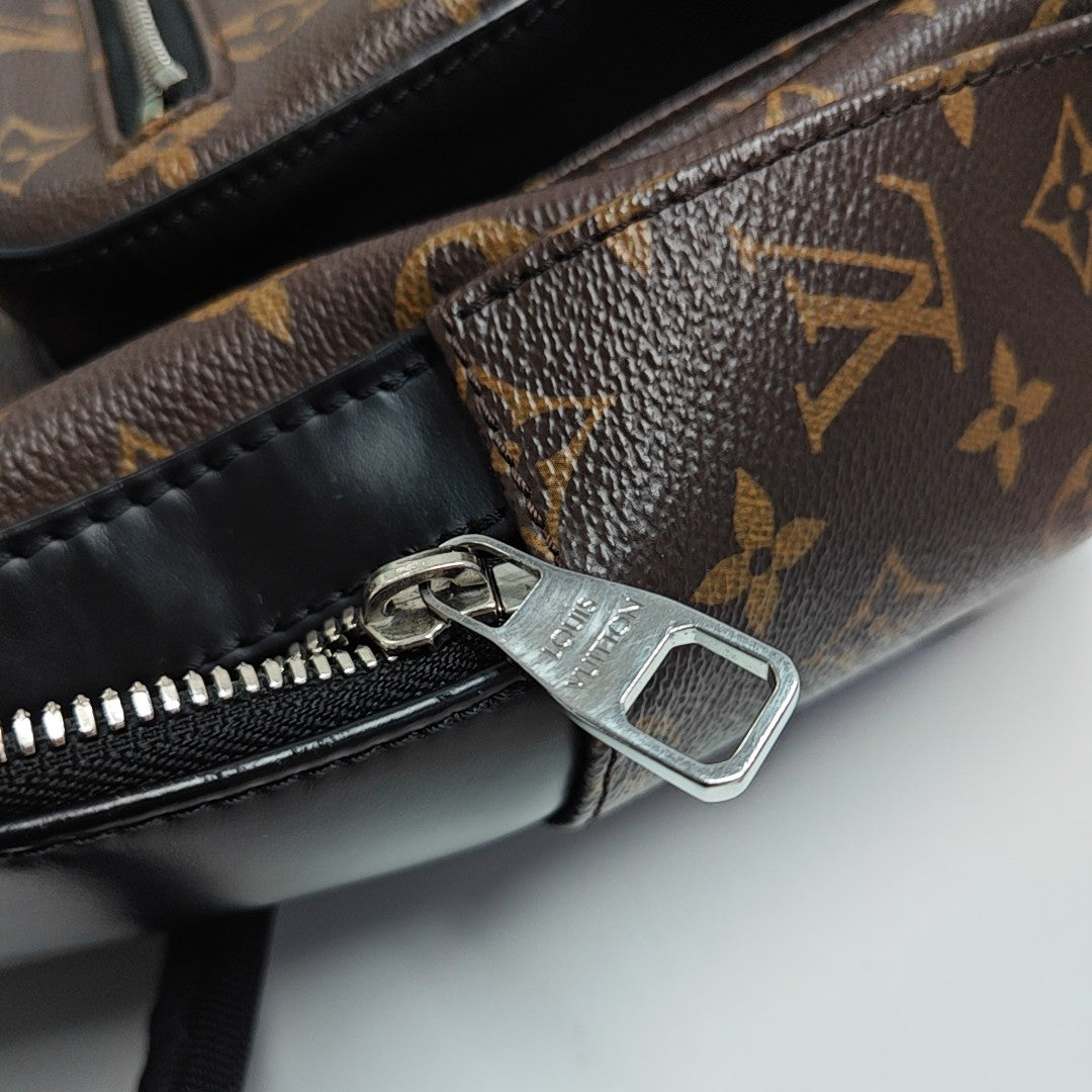 JOSH Monogram Coated Canvas Brown