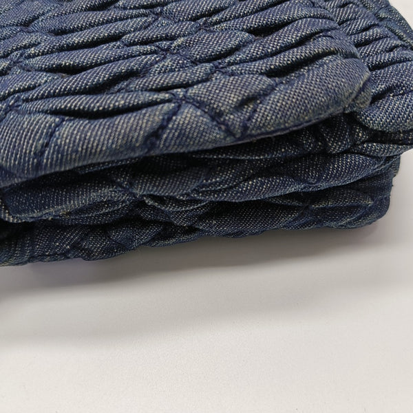 Crystal Quilted Denim Blue