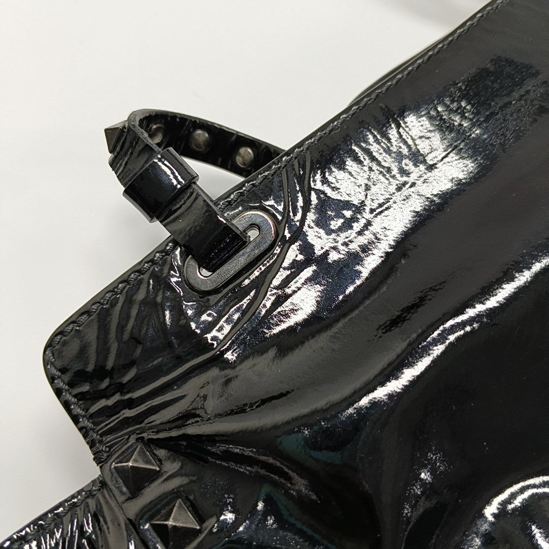 Rockstud Small Patent Leather Black