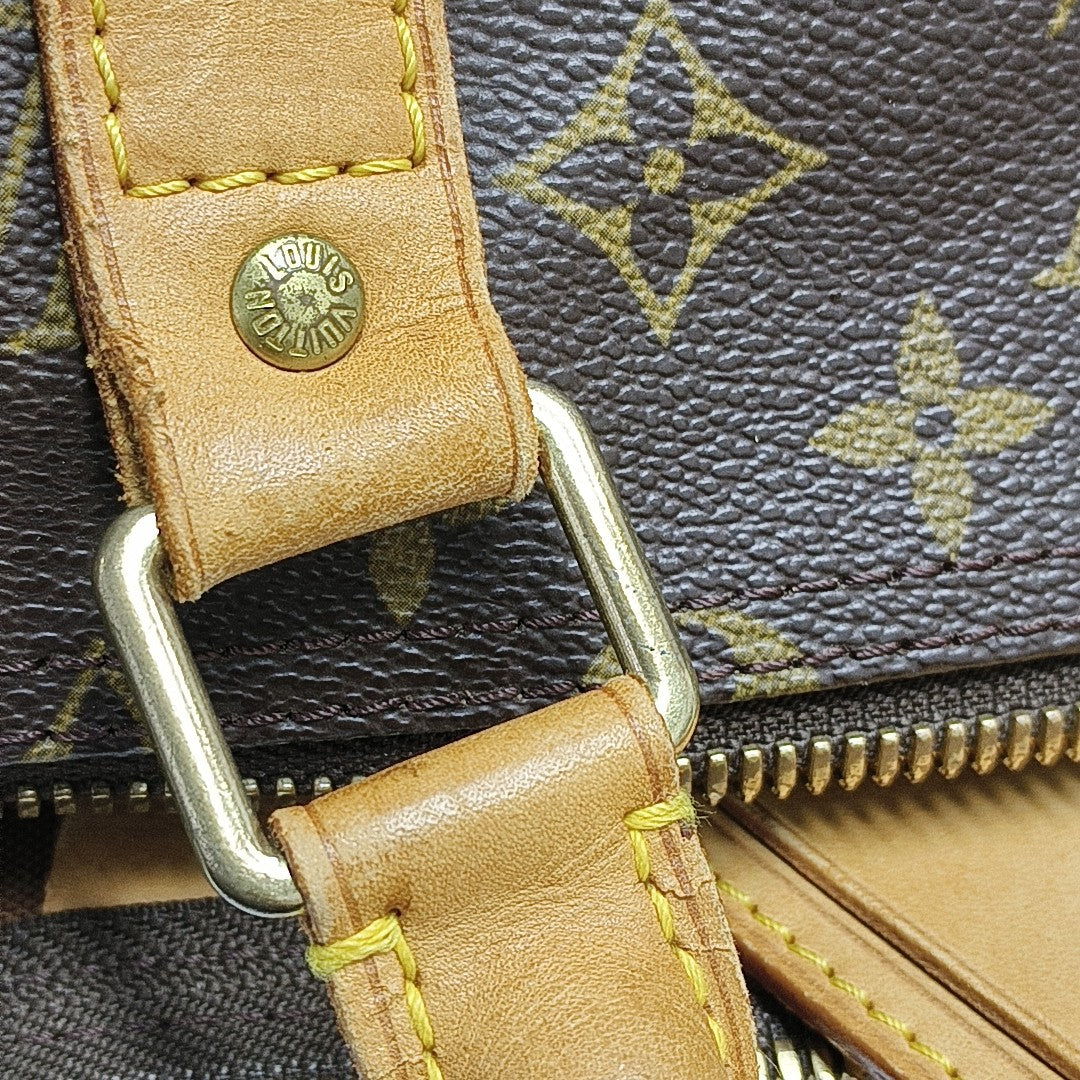 SAC SOUPLE 55 Monogram Coated Canvas Brown