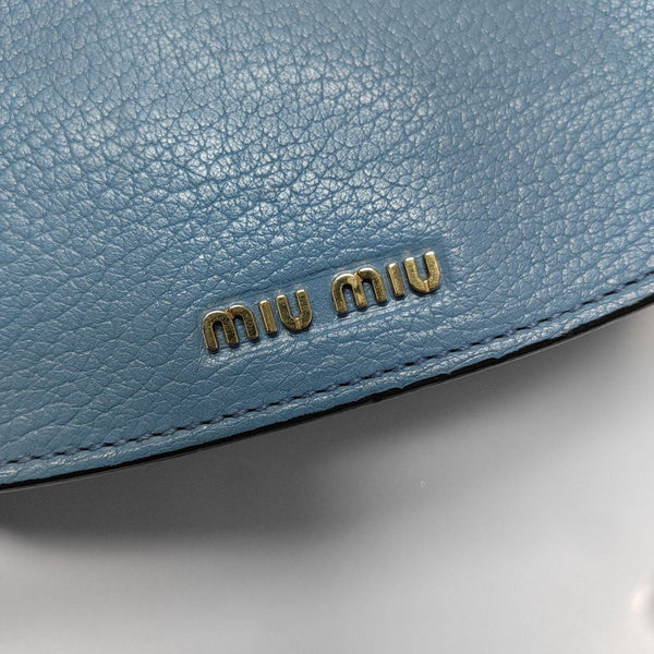 Calfskin Shoulder Bag Blue