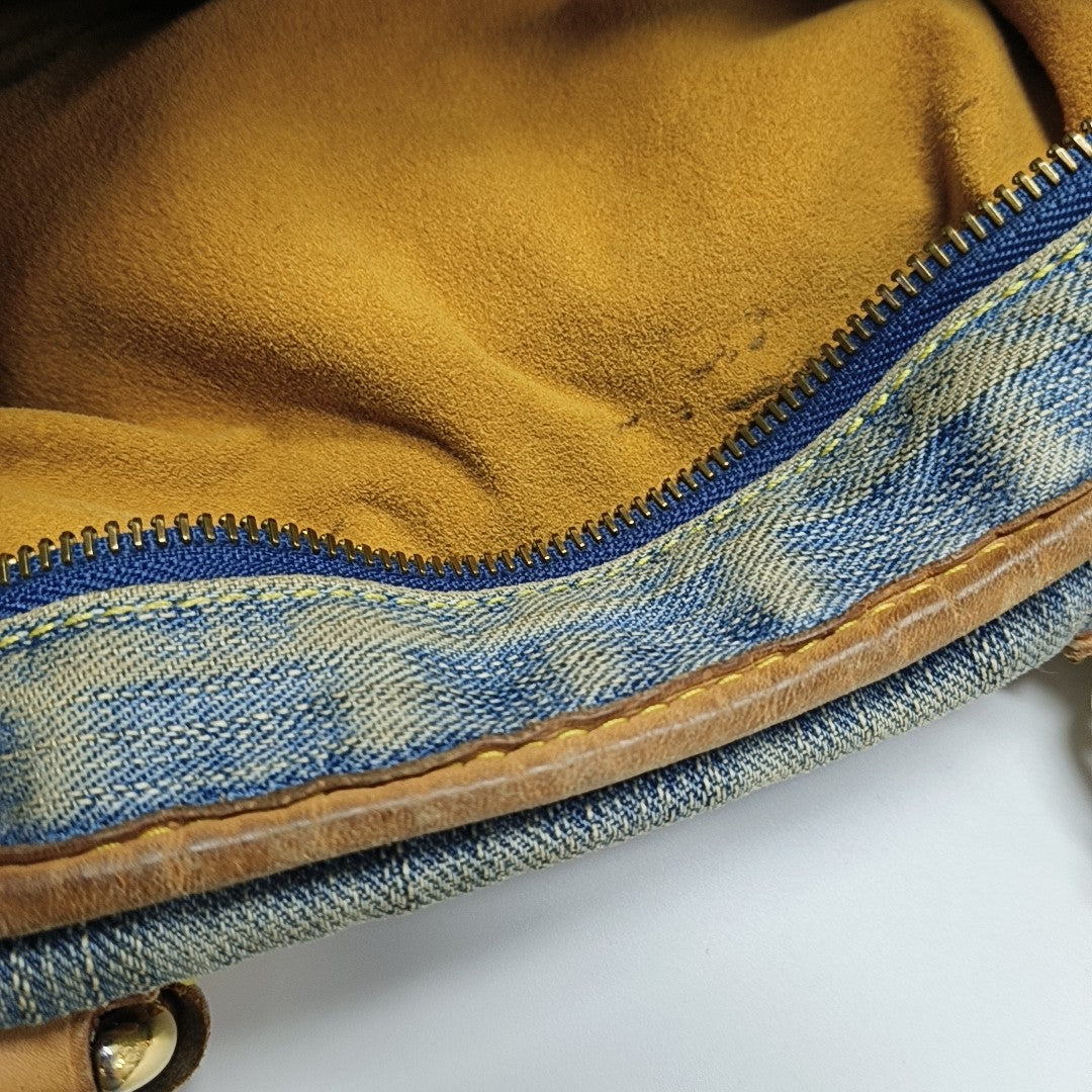 NEO CABBY Monogram Denim Blue