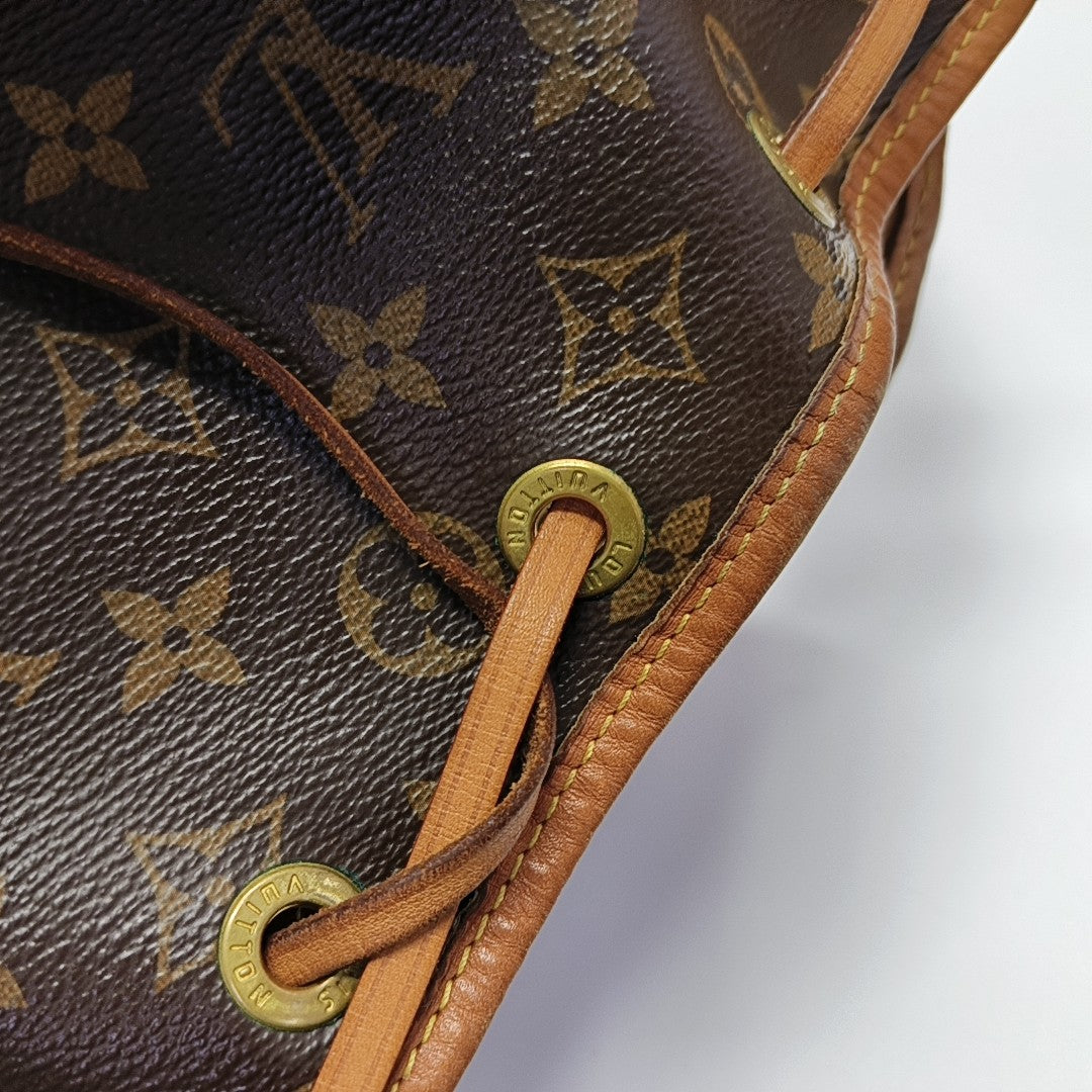NOÉ BB Monogram Coated Canvas Brown