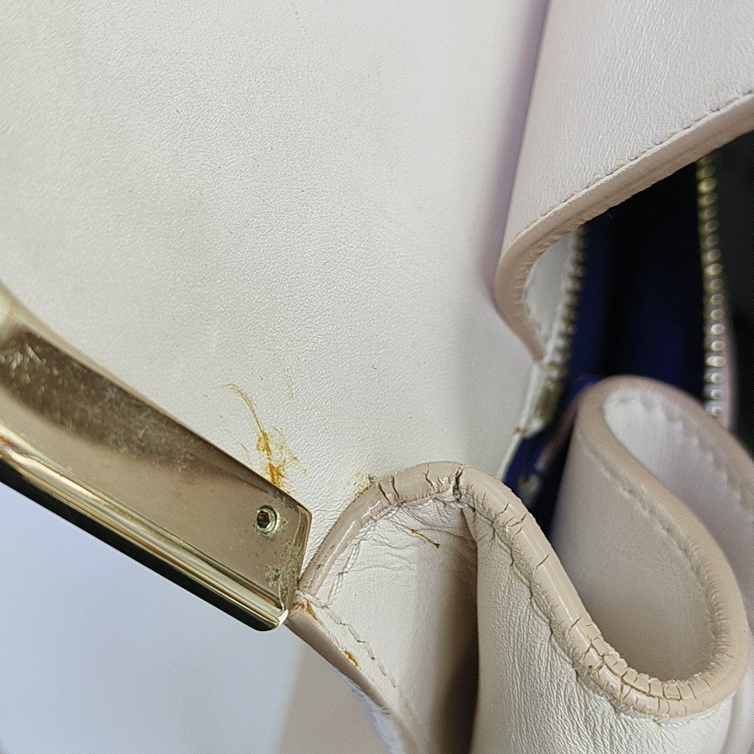Calfskin Top Handle Bag Pink
