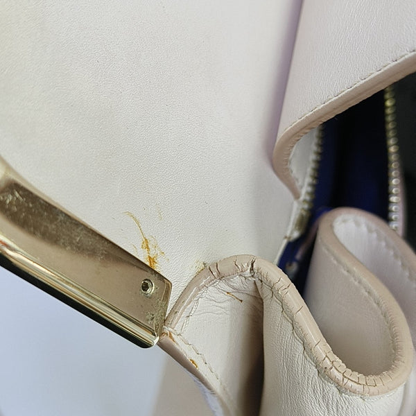 Calfskin Top Handle Bag Pink