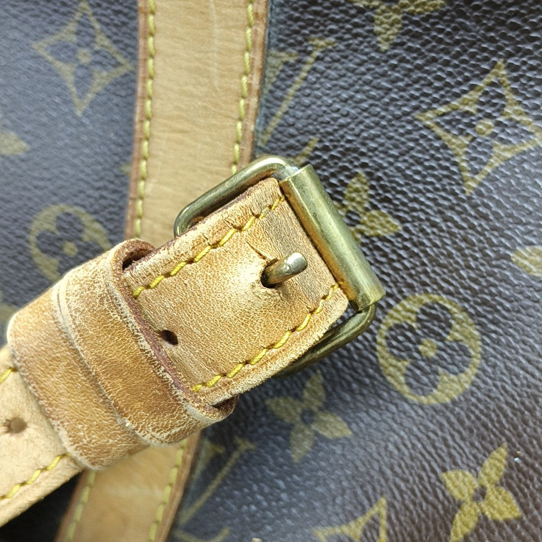 SAC SOUPLE 55 Monogram Coated Canvas Brown
