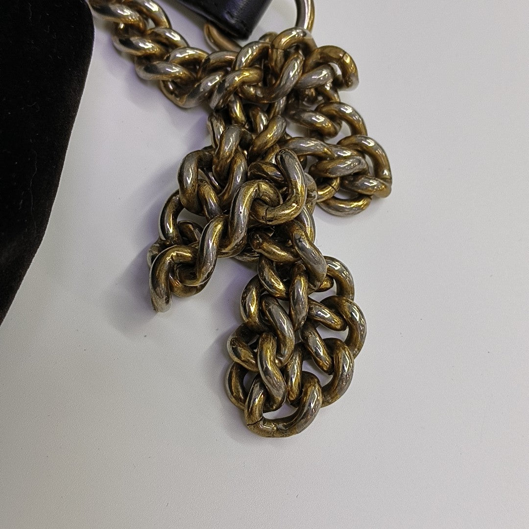 GG Marmont Medium Quilted Velvet Black