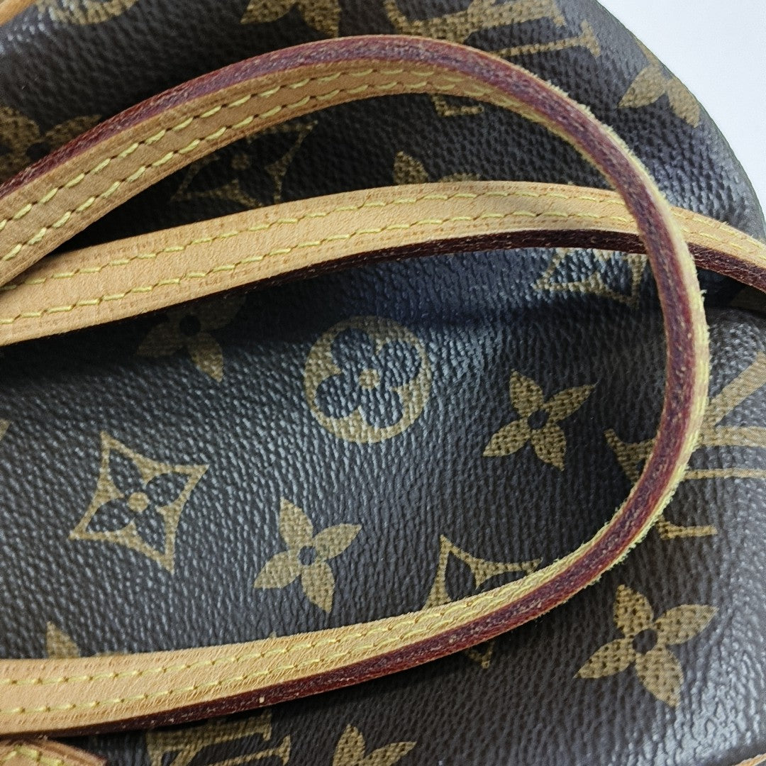 SPEEDY Nano Monogram Coated Canvas Brown