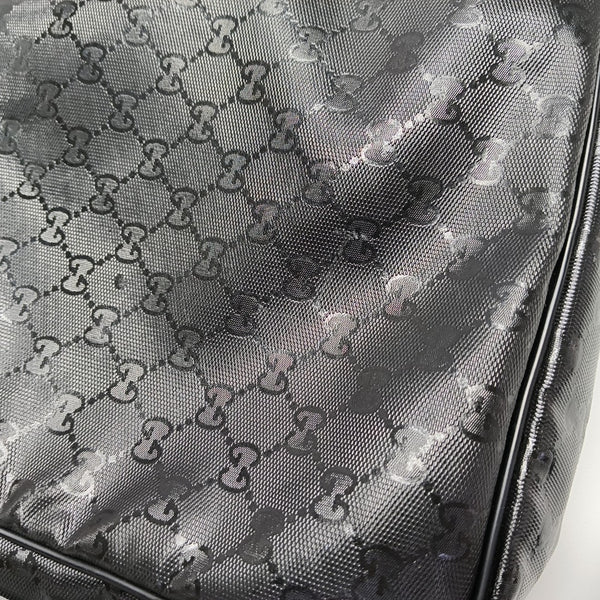 GG Imprime Messenger Monogram Coated Canvas Black
