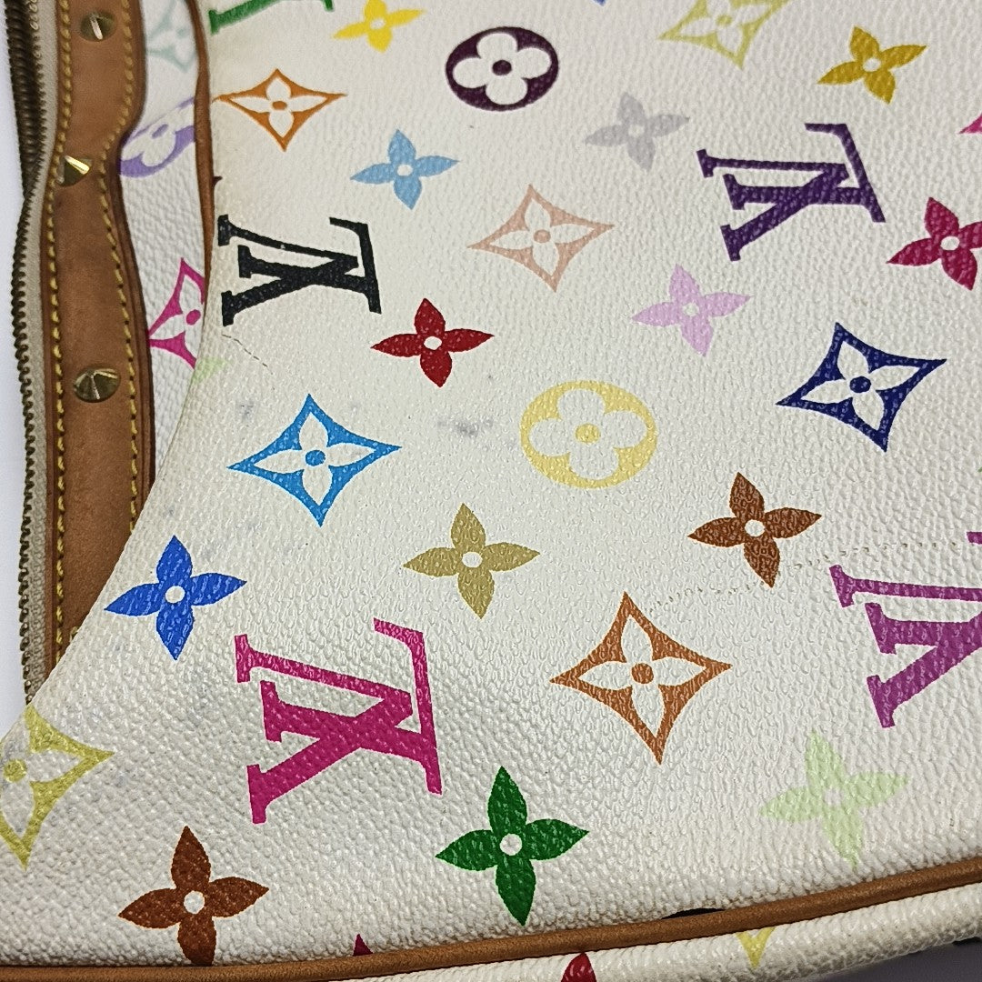 LV × TM BOULOGNE Monogram Coated Canvas White