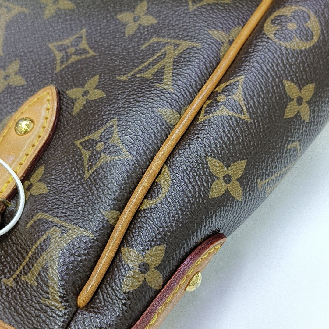 ESTRELA MM Monogram Coated Canvas Brown