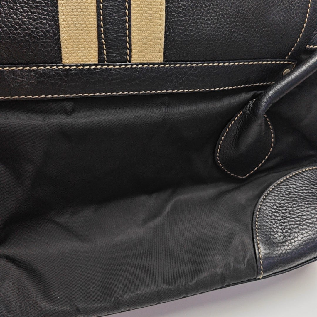 Nylon Top Handle Bag Black
