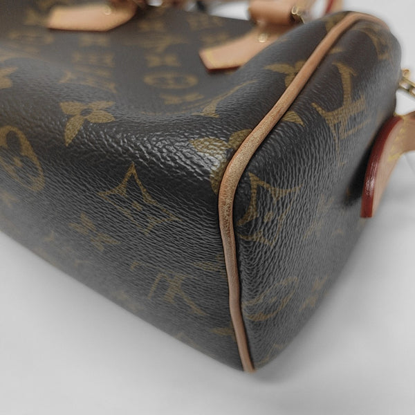 SPEEDY 20 Monogram Coated Canvas Brown