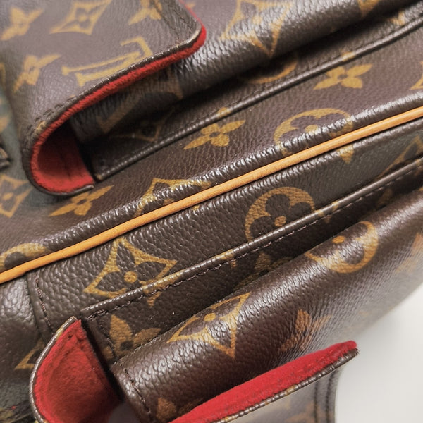 EXCENTRI-CITE Monogram Coated Canvas Brown