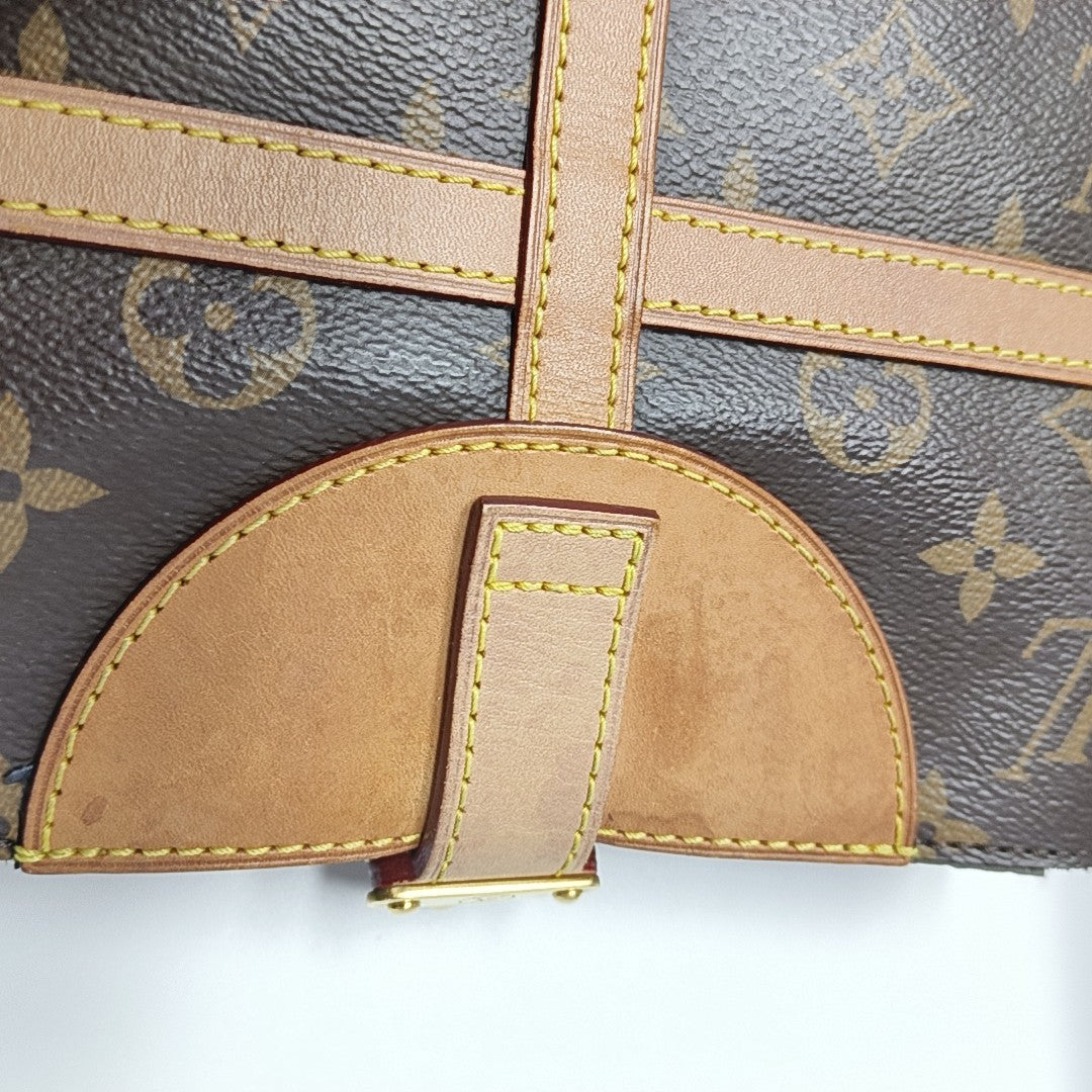 DUFFLE Monogram Coated Canvas Brown