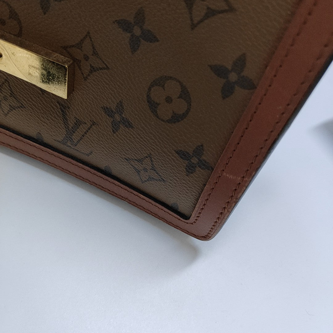 DAUPHINE MM Monogram Coated Canvas Brown