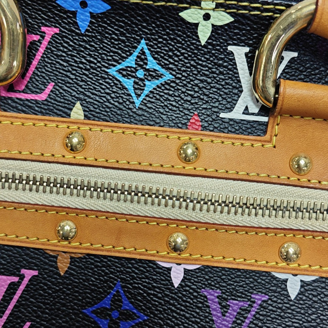 LV × TM RITA Monogram Coated Canvas Black