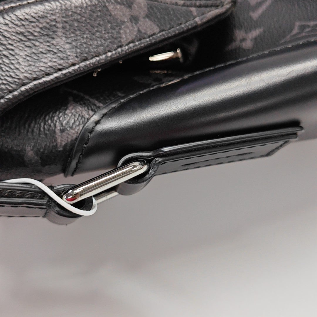 VOYAGER PM Monogram Coated Canvas Black