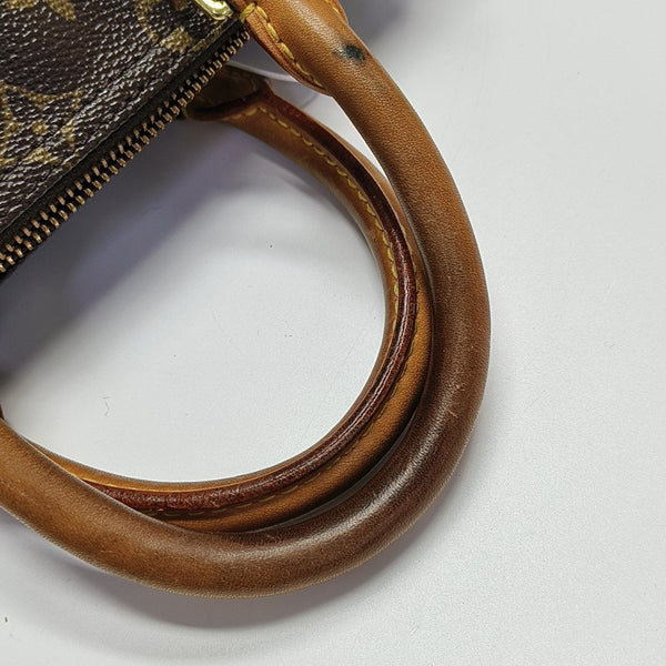 SPEEDY 25 Monogram Coated Canvas Brown