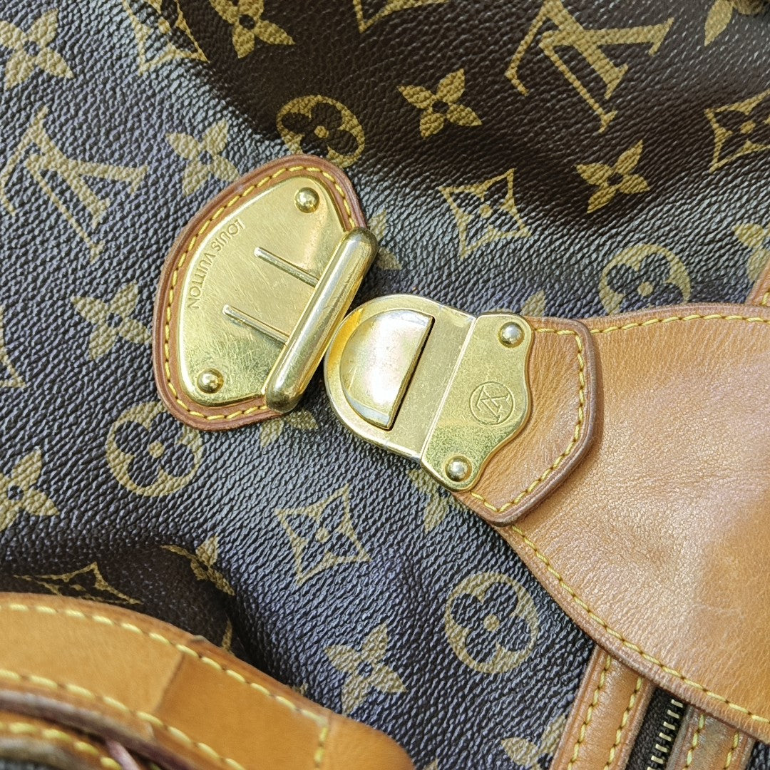STRESA Monogram Coated Canvas Brown