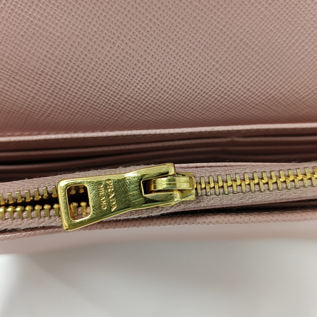 Saffiano Calfskin Shoulder Bag Pink