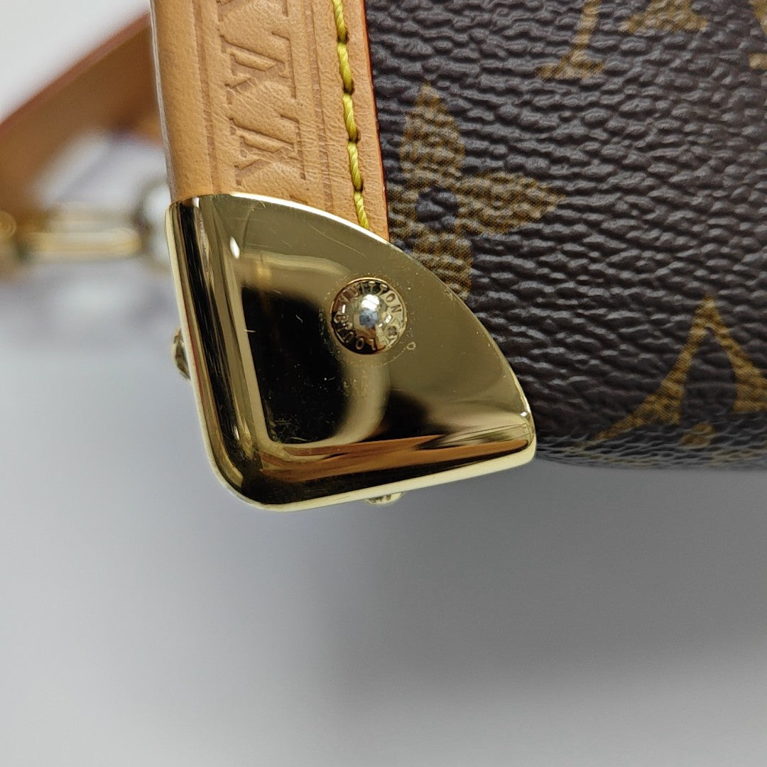 SIDE TRUNK MM Monogram Coated Canvas Brown