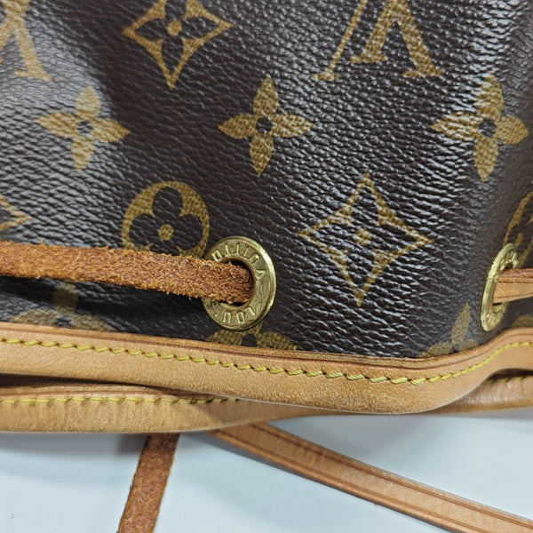 NOÉ BB Monogram Coated Canvas Brown
