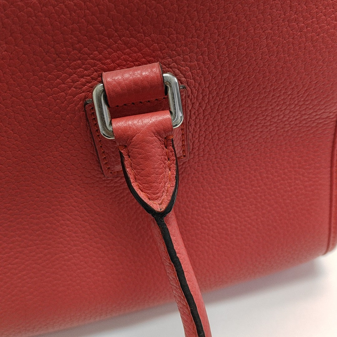 Calfskin Shoulder Bag Red