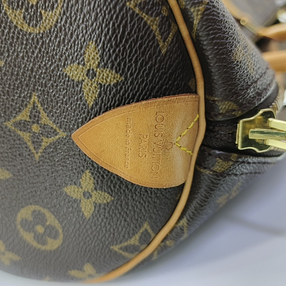 SAC SOUPLE 55 Monogram Coated Canvas Brown