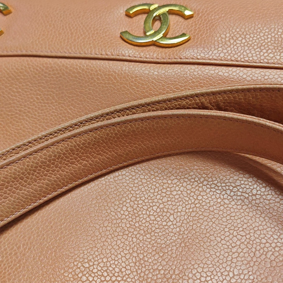 Grained Calfskin Tote Bag Pink