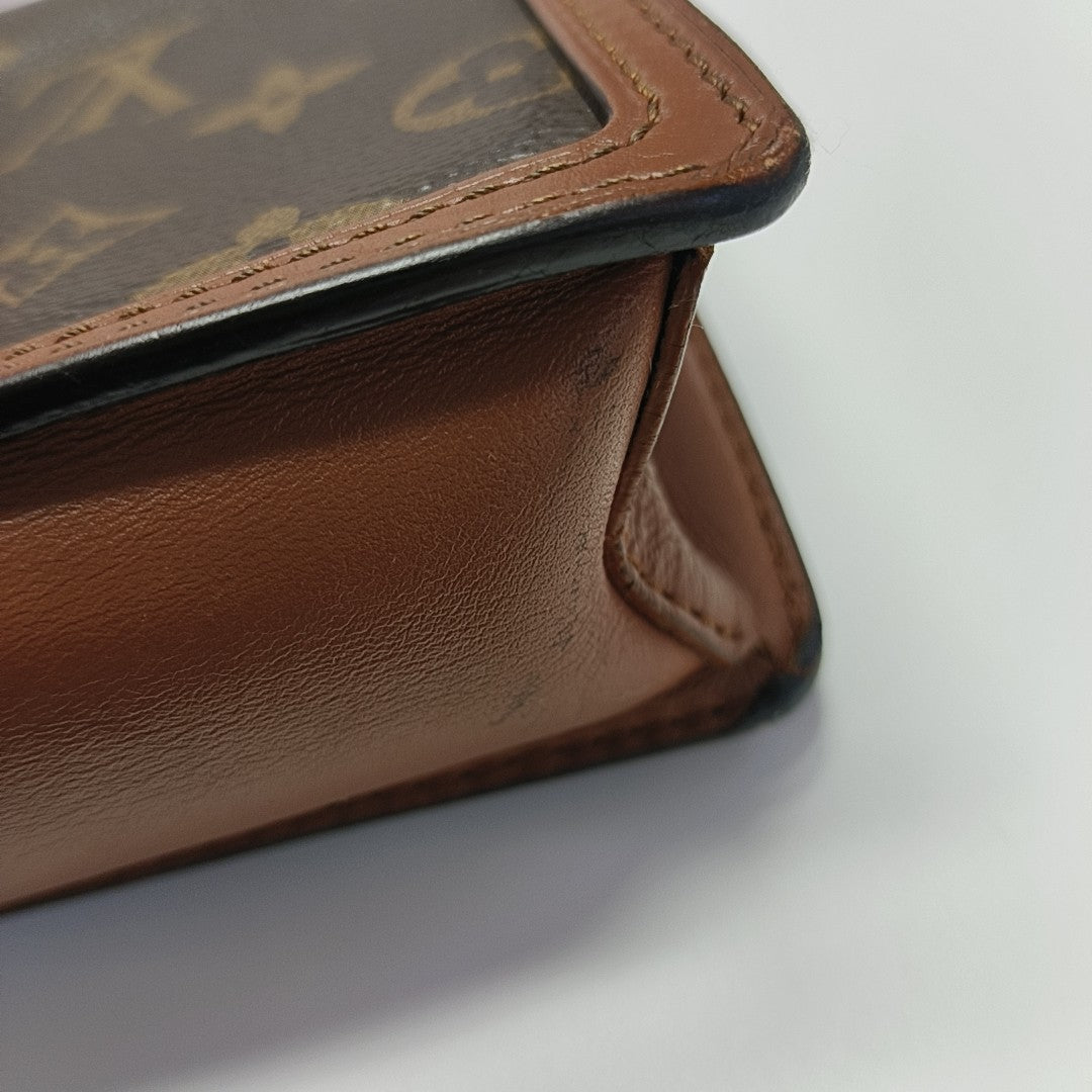 DAUPHINE WOC Monogram Coated Canvas Brown