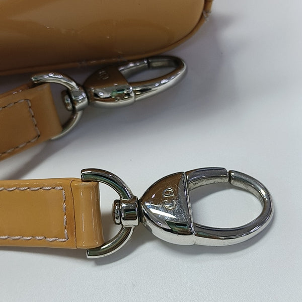 Lady Dior Medium Cannage Patent Leather Yellow