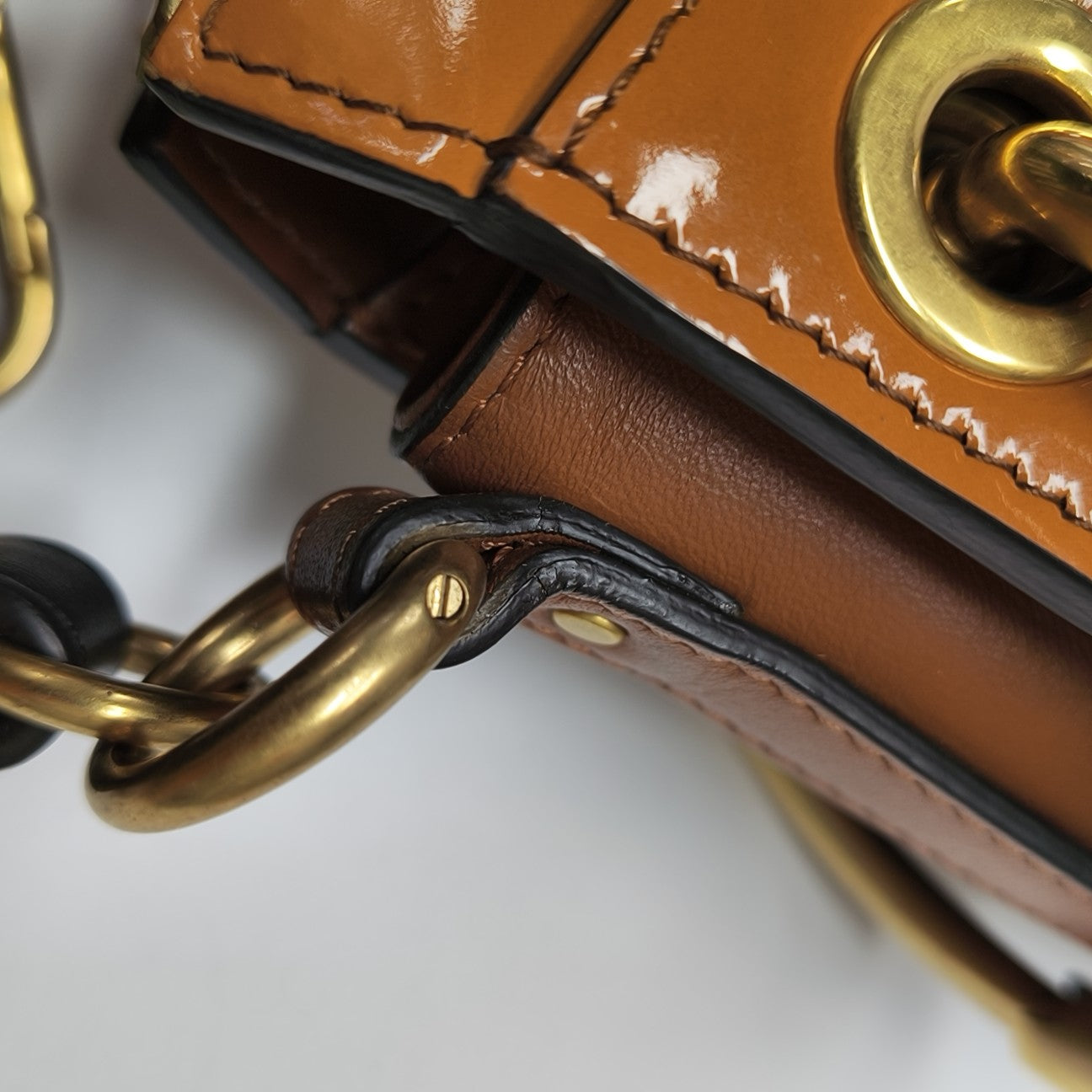 Roy Patent Leather Brown