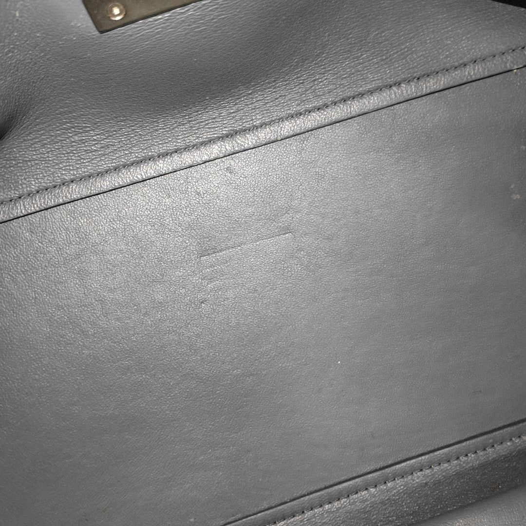 TRAPEZE Medium Calfskin Blue