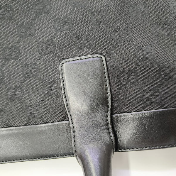 Monogram Canvas Tote Bag Black