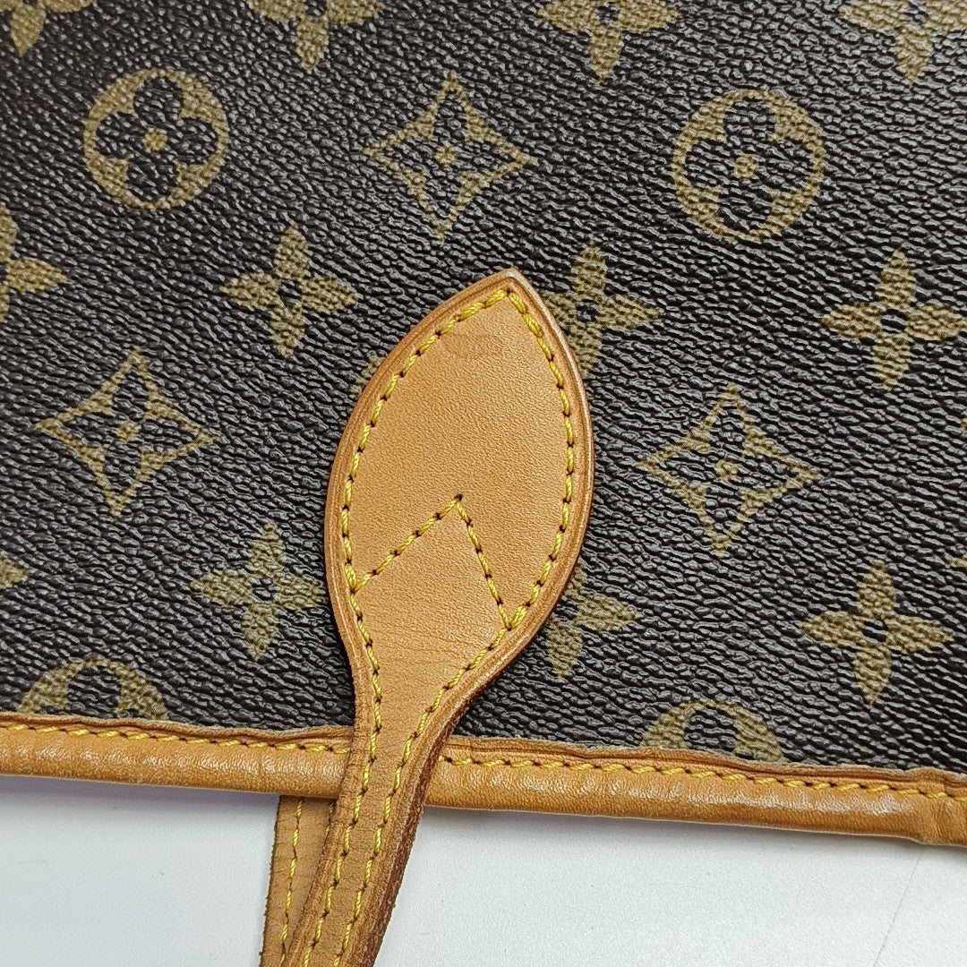 NEVERFULL GM Monogram Coated Canvas Brown