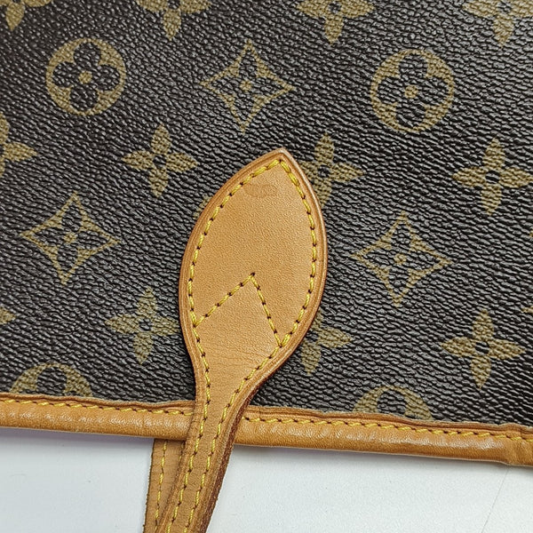 NEVERFULL GM Monogram Coated Canvas Brown