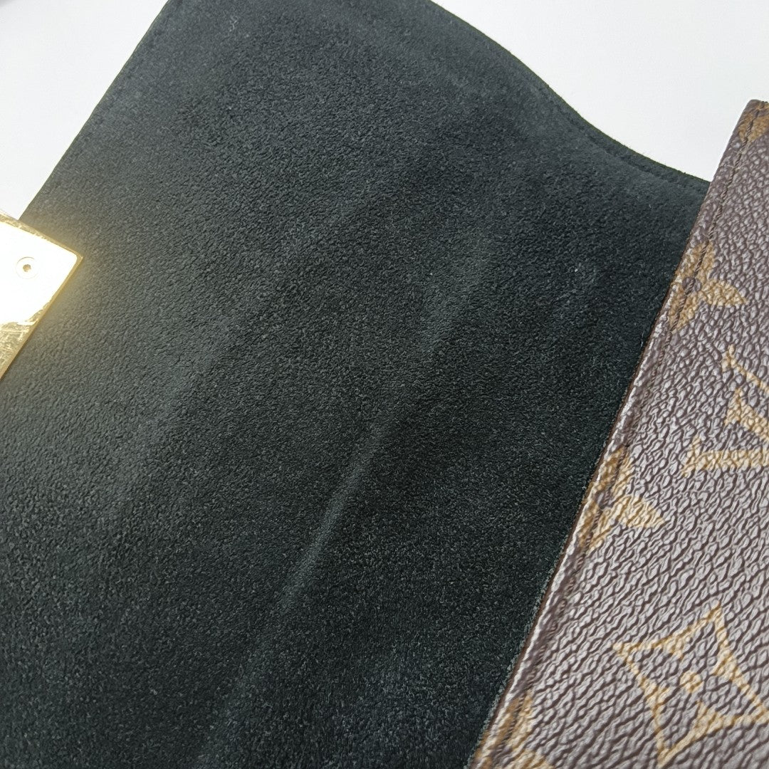 LOCKY BB Monogram Coated Canvas Brown