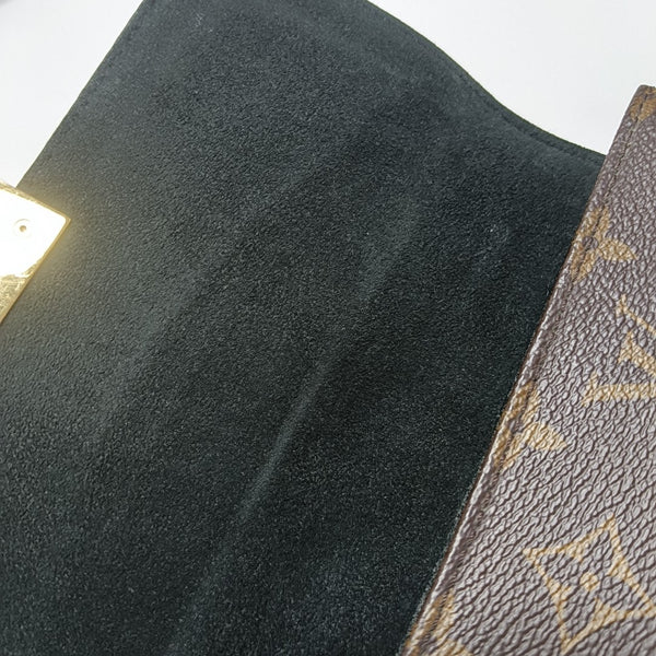 LOCKY BB Monogram Coated Canvas Brown