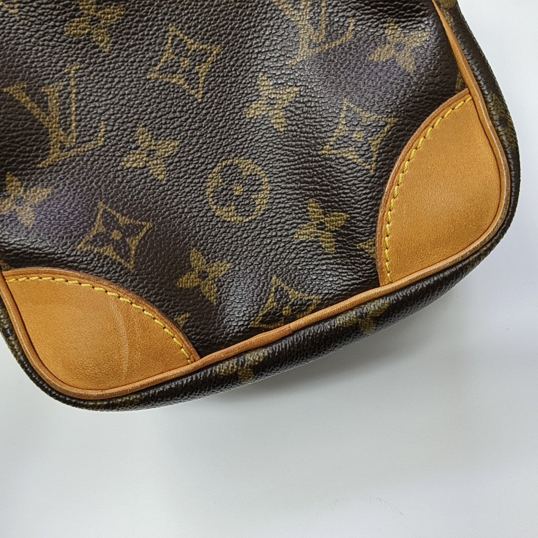 AMAZON Monogram Coated Canvas Brown