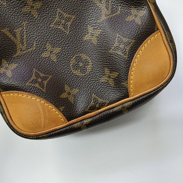 AMAZON Monogram Coated Canvas Brown