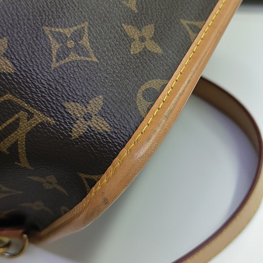 DIANE Monogram Coated Canvas Brown