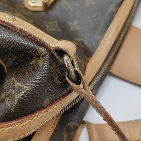 STRESA Monogram Coated Canvas Brown