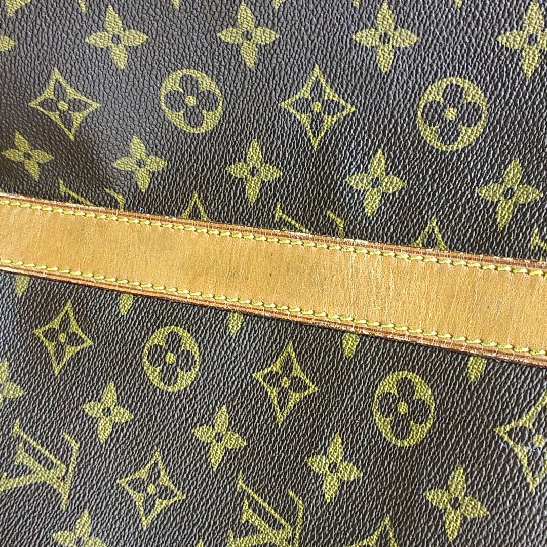 SAC SOUPLE 55 Monogram Coated Canvas Brown