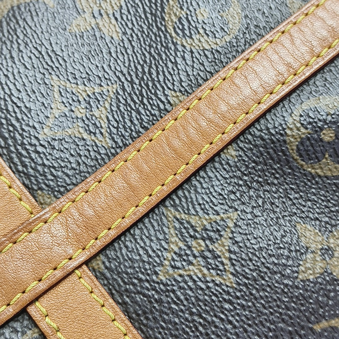 DUFFLE Monogram Coated Canvas Brown