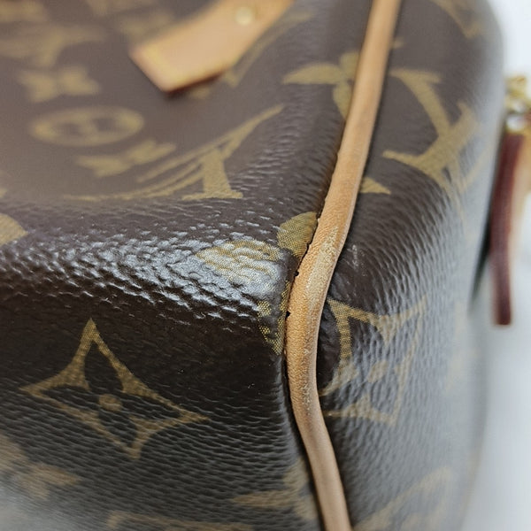 SPEEDY 20 Monogram Coated Canvas Brown